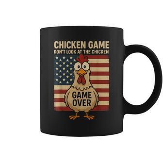 Chicken Game Don't Look At The Chicken Game Over Coffee Mug - Monsterry