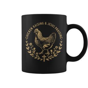 Chicken Raising & Jesus Praising Women Coffee Mug - Monsterry