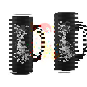 Chihuahua Dog Christmas Lights Santa Xmas Pet Dog Lover Coffee Mug - Monsterry