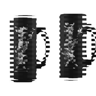 Chihuahua Playing Bass Guitar Rock Music Dog Lover Coffee Mug - Monsterry