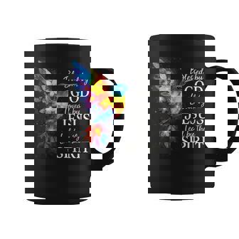 Christian Blessed By God Loved By Jesus Floral Hummingbird Coffee Mug - Thegiftio