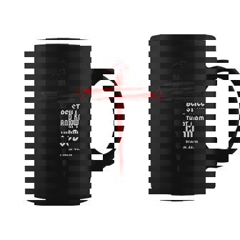 Christian Cross Nails Jesus Faith Psalm 46 Coffee Mug | Mazezy