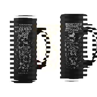 Christian Vintage Gothic Skeleton Bible Verse Isaiah 54 Coffee Mug | Seseable CA