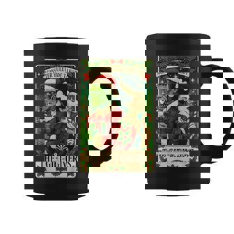 Christmas Frankenstein And Bride The Lovers Tarot Card Coffee Mug - Monsterry