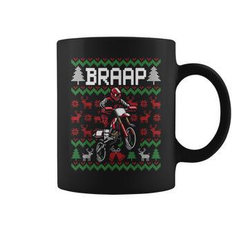 Christmas Motorcycle Motocross Braap Dirt Bike Coffee Mug - Thegiftio UK