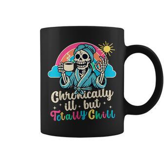 Chronically Ill Skeleton Invisible Illness Chronic Pain Ms Coffee Mug - Thegiftio UK