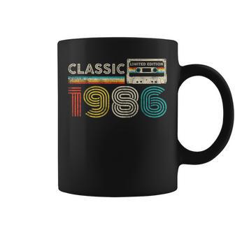 Classic 1986 Vintage 1986 Cassette Tape Birthday Coffee Mug - Thegiftio UK