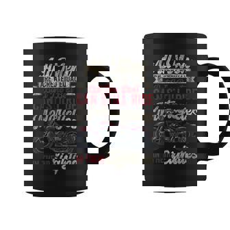 Classic Motorcycle Biker Grandpa 80th Birthday All Men Are Coffee Mug | Mazezy