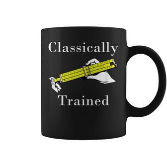 Classically Trained Slide Rule Retro Math Engineer Coffee Mug - Thegiftio UK