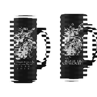 Clearwater Beach Florida Sea Turtle Flowers Surfer Souvenir Coffee Mug - Thegiftio
