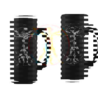 Clowncore Aesthetic Vitruvian Man Clown Creepy Goth Coffee Mug - Thegiftio