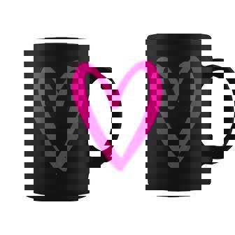 Cœur Love Rétrointage Petit Cœur Roseaint-Valentin Tasse - Cadeauxyz