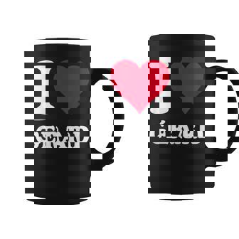 Cœur Rouge J'aime Gérard Tasse - Cadeauxyz