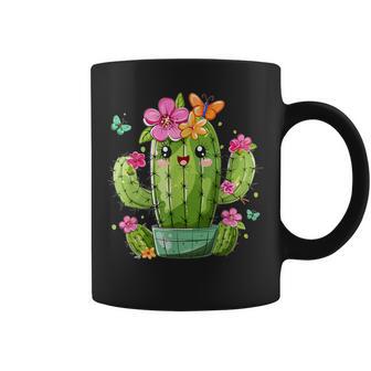 Colorful Cactus With Flowers I Cactus Coffee Mug - Thegiftio UK