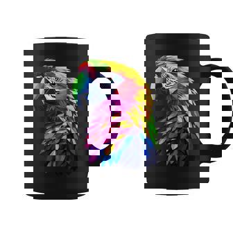 Colorful Macaw Vibrant Rainforest Birds Jungle Animals Black Coffee Mug - Thegiftio