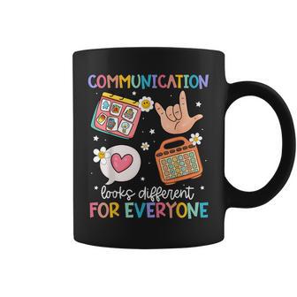 Communication Looks Different For Everyone Sped Teacher Asd Coffee Mug - Thegiftio UK