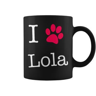 Con Nome Del Cane I Love Lola Per Gli Amanti Dei Cani Tazze - Novitaregali