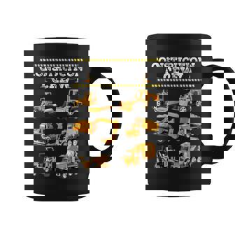 Construction Crew Worker Excavator Matching Birthday Boy Coffee Mug | Seseable FR