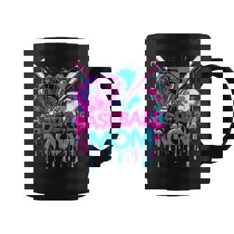 Cool Baseball Mom Neon Drip Sports Fan Coffee Mug - Thegiftio