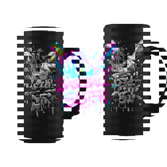 Cool Baseball Sister Dripping Neon Sports Pride Coffee Mug | Seseable CA