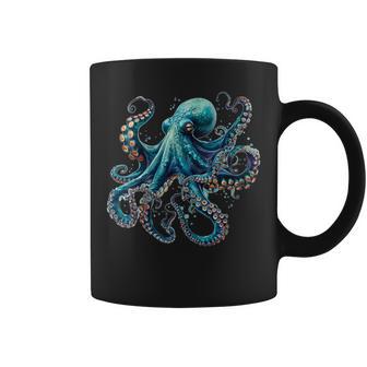 Cool Blue Octopus Coffee Mug - Thegiftio UK