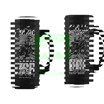 Cool Dads Drive Tractors Farmer Dad Farming On Back Coffee Mug | Seseable CA