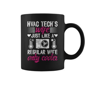 Cool Hvac Tech's Wife Of An Hvac Technician Wife Coffee Mug - Thegiftio UK