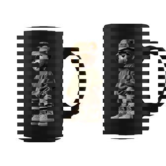 Cool Urban Bear Graphic Street Style Vibes Coffee Mug - Monsterry