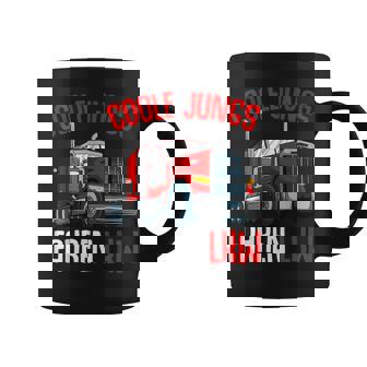 Coole Jungs Fahren Lkw Fahrer Trucker Kinder Jungen Tassen - Seseable