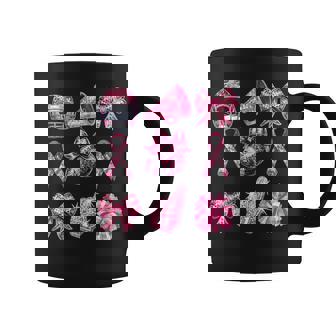 Coquette Bow Cheer Football Pink Out Breast Cancer Awareness Coffee Mug | Mazezy