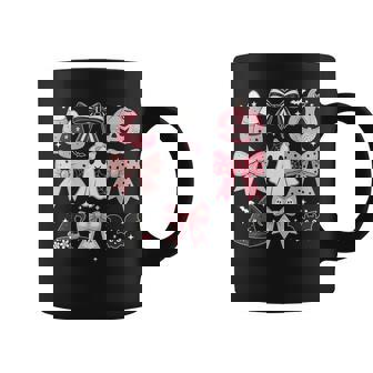 Coquette Bow Halloween Pink Halloween Ghost Pumpkin Coffee Mug | Mazezy