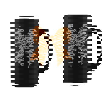 Coquette Bow Tiger Pattern Zoo Animals Tiger Print Graphic Coffee Mug | Mazezy