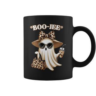 Coquette Leopard Ghost Coffee Boo-Jee Halloween Boujee Ghost Coffee Mug - Thegiftio UK