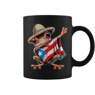 Coqui Frog Dabbing Puerto Rico Taino Boricua Coffee Mug - Thegiftio UK