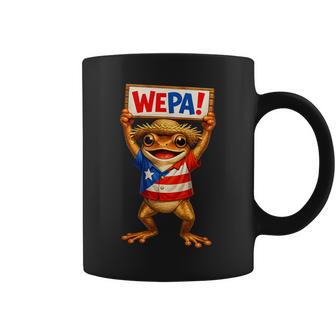 Coqui Puerto Rico Flag Love Puerto Rican Wepa Coffee Mug - Monsterry