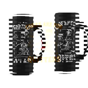 Corks Are For Quitters Skeleton Wine Drinking Team Festival Coffee Mug | Seseable CA