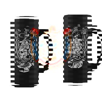 Country Music Western Cowboy Boxer Traditional Tattoo Flash Coffee Mug | Mazezy