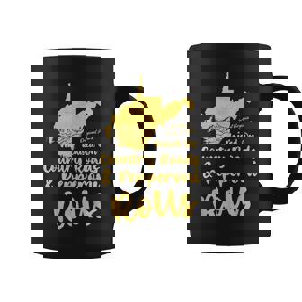 Country Roads & Pepperoni Rolls West Virginia Wv 304 Pride Coffee Mug | Mazezy
