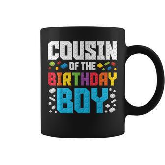 Cousin Of The Birthday Boy Master Builder Building Blocks Coffee Mug - Thegiftio