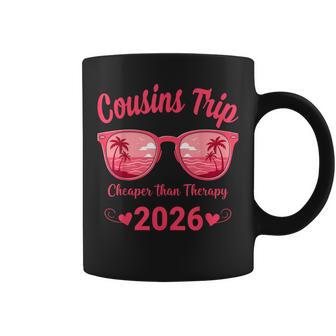 Cousins Trip 2026 Matching Weekend Queen Sunglasses Sunset Coffee Mug - Thegiftio