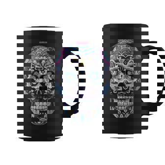 Crâne Enucre Calavera Dia De Los Muertos Jour Des Morts Tasse - Cadeauxyz