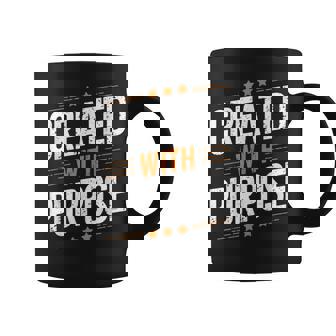 Created With Purpose Gospel Christian Pray Faith Bible Verse Coffee Mug | Mazezy