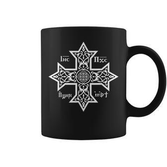 Croix Copte Orthodoxe Avec Jésus-Christ Le Fils De Dieu Tasse - Cadeauxyz