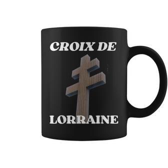 Croix De Lorraine Gaulle Résistance Française Colombey Tasse - Cadeauxyz