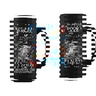 Cruisin Through 40 Years 40Th Anniversary Cruise Trip Couple Coffee Mug | Seseable FR