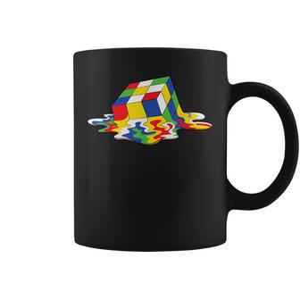 Cubo De Rubik – Puzzle – Derretimiento – Cool – Gráficos – Diseño Taza de café - Regaloses