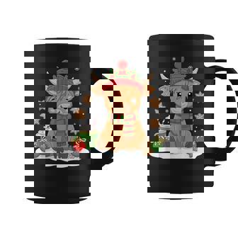 Cute Christmas Highland Cow Lover Xmas Farm Animal Coffee Mug | Seseable CA