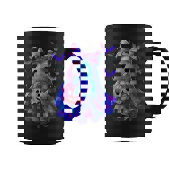 Cute Ghost Coquette Bow Halloween Spooky Season Girl Women Coffee Mug | Seseable FR