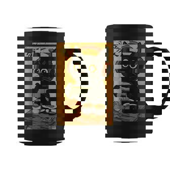 Cute Kawaii Gamer Cat Retro Japanese Cat Gaming Coffee Mug | Seseable CA