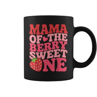 Cute Mama Of The Berry Sweet One Strawberry First Birthday Coffee Mug | Seseable UK